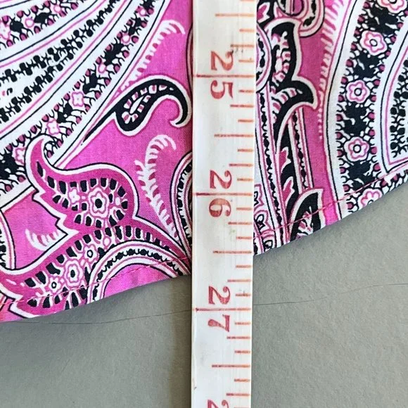 LAUREN by RALPH LAUREN Pink Paisley Button Down Shirt - Picture 10 of 11